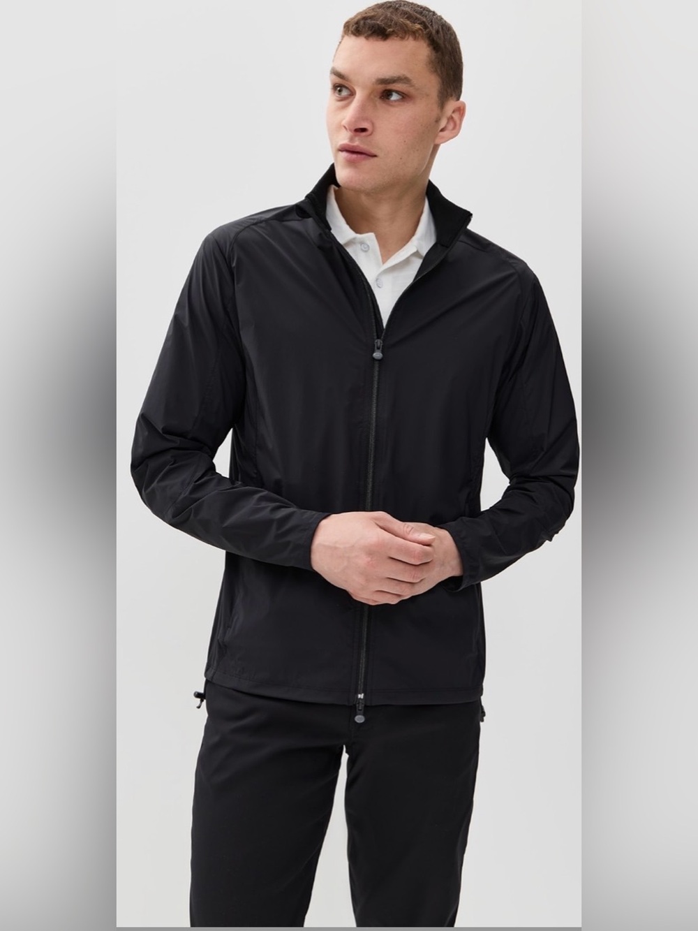 Greyson Men’s Trailwolf Lightweight Shell Jacket in Shepherd Black - Large (L)